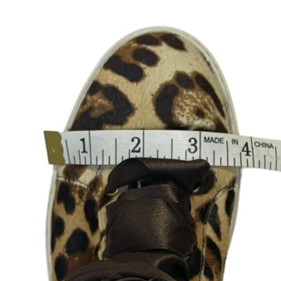 Di Beatrice Leopard Print Ankle Boots Booties High Top Sneakers Shoes Size 6.5 - Picture 13 of 14